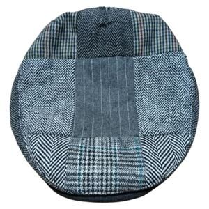 Wonderful Fashion Wool Blend Patchwork Plaid Newsboy Cap size L/XL